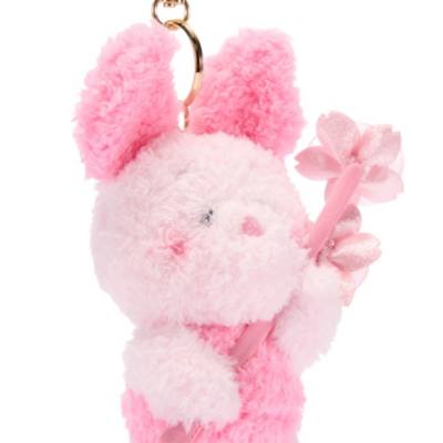 Disney Store Japan Piglet Sakura Small Soft Toy Keyring, Winnie the Pooh - 15cm
