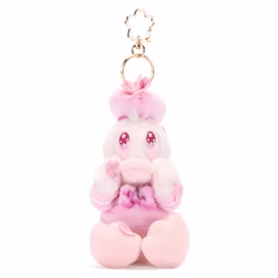 Disney Store Japan Daisy Duck Sakura Small Soft Toy Keyring - 15cm