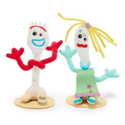 Set di mini peluche magnetici da spalla Forky e Karen Beverly, Toy Story 5,&nbsp;20 cm