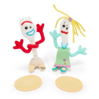 Set di mini peluche magnetici da spalla Forky e Karen Beverly, Toy Story 5,&nbsp;20 cm