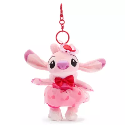 Disney Store Japan - Lilo & Stitch - Angel - Sweetheart - Schl&uuml;sselanh&auml;nger mit kleinem Kuscheltier - 12 cm