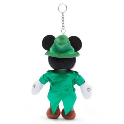 Mickey Mouse Irish Leprechaun Small Soft Toy Keyring - 18cm