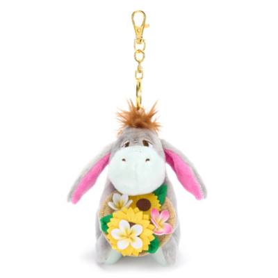 Disney Store Japan - Winnie Puuh - I-Aah - Summertime Soft Toy Keyring Kollektion - Kuscheltier-Schl&uuml;sselanh&auml;nger - 13 cm