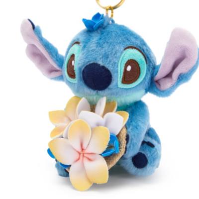 Llavero peluche Stitch, Lilo y Stitch, Summertime, Disney Store Jap&oacute;n (13&nbsp;cm)