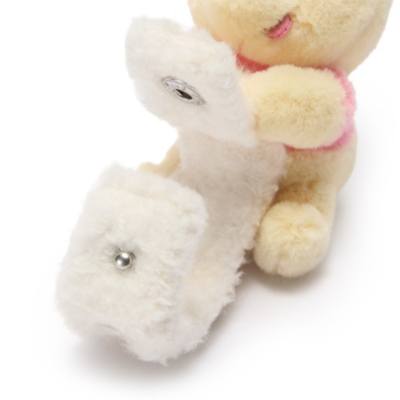 Disney Store Mini Winnie the Pooh Soft Toy Snap Bracelet - 6cm