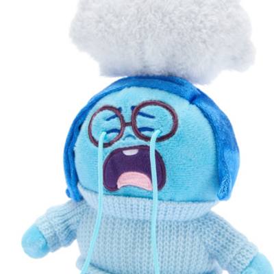 Sadness Small Soft Toy Keyring, Inside Out - 14cm