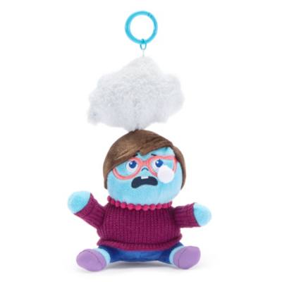 Sadness Mum Small Soft Toy Keyring, Inside Out - 13.5cm