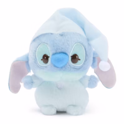 Mini peluche Stitch in pigiama Urupocha-Chan Disney Store Japan, Lilo e Stitch, 13 cm
