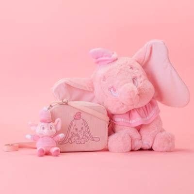 Dumbo - Timotheus - Rosafarbener Kuscheltier-Schl&uuml;sselanh&auml;nger - 8 cm