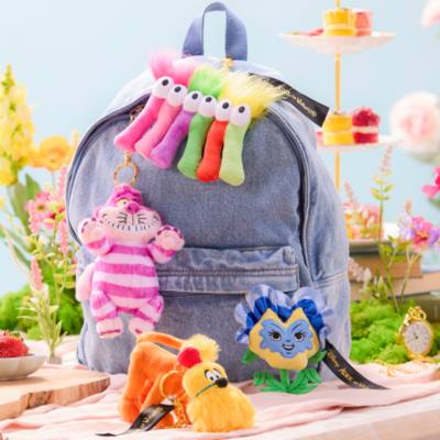 Disney Store Japon Porte-cl&eacute;s peluche Fleurs chantantes, Alice au Pays des Merveilles, 8&nbsp;cm