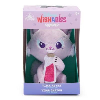 Disney Wishables Shimmer Yzma as Cat Soft Toy, The Emperor's New Groove - In Collaboration with Jessica Fuchs - 12cm