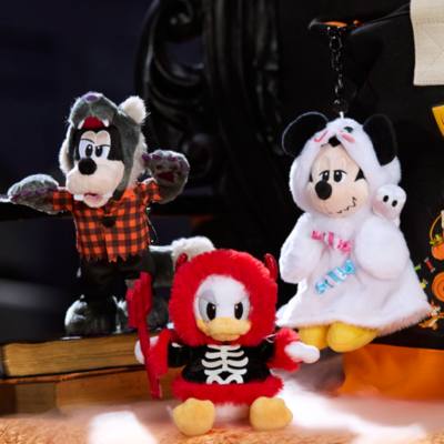 Disney Store Japan Donald Duck Halloween Soft Toy Keyring - 15cm