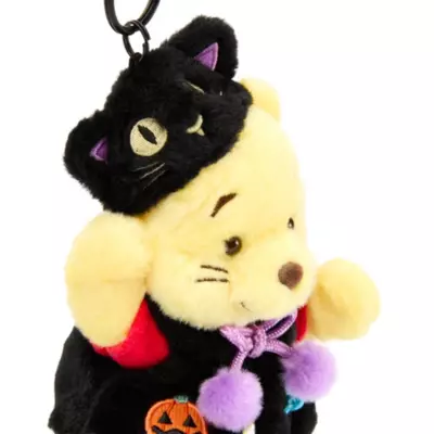 Disney Store Japon Porte-cl&eacute;s peluche Winnie l'Ourson sp&eacute;cial Halloween, 17&nbsp;cm