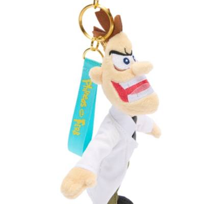 Disney Store Japon Breloque de sac en peluche Dr. Heinz Doofenshmirtz, Phin&eacute;as et Ferb, 20,5&nbsp;cm