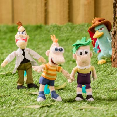 Disney Store Japon Breloque de sac en peluche Dr. Heinz Doofenshmirtz, Phin&eacute;as et Ferb, 20,5&nbsp;cm