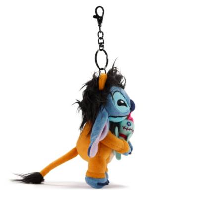 Disney Store Japan Stitch as Scar Soft Toy Bag Charm, Disney Villains, The Lion King - 15cm