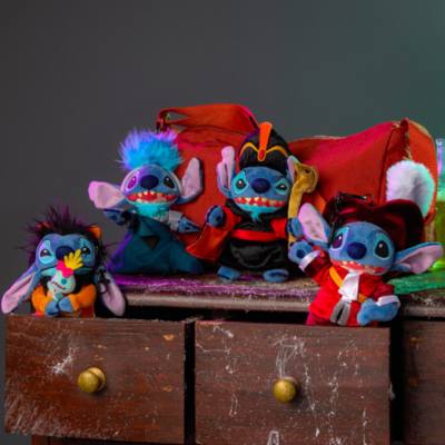Disney Store Japan Stitch as Scar Soft Toy Bag Charm, Disney Villains, The Lion King - 15cm