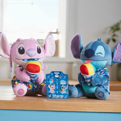 Stitch Attacks Snacks Shaved Ice Pin Set and Soft Toy Collection