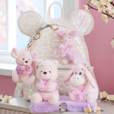 Disney Store Japan Winnie the Pooh Sakura Small Soft Toy Keyring - 16cm