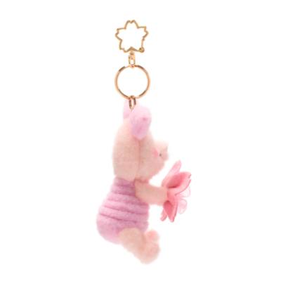 Disney Store Japan Piglet Sakura Small Soft Toy Keyring, Winnie the Pooh - 14cm