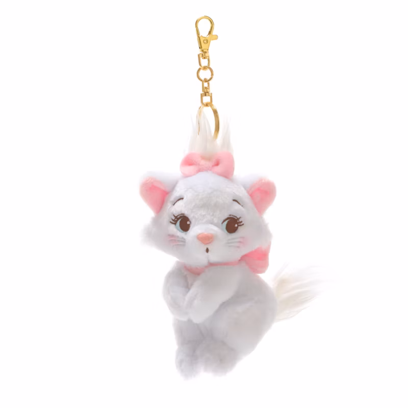 Disney Store Japan Marie Small Soft Toy Keyring, The Aristocats