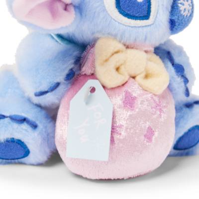 Stitch with Gift Pouch Small Soft Toy Keyring, Lilo & Stitch