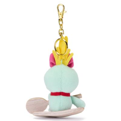 Disney Store Japan Scrump on Surfboard Small Soft Toy Keyring, Lilo & Stitch - 14cm