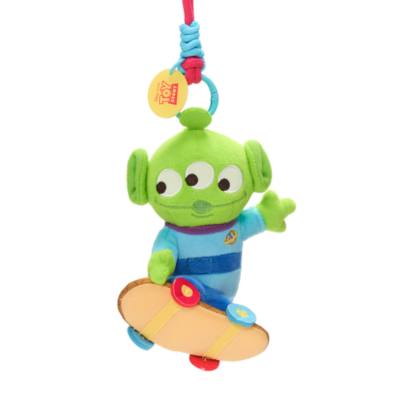 Toy Story - Alien als Skater - Schlüsselanhänger mit kleinem Kuscheltier