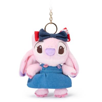 Lilo & Stitch - Angel - Denim - Schlüsselanhänger mit kleinem Kuscheltier - 14 cm