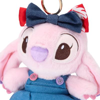 Angel Denim Small Soft Toy Keyring, Lilo & Stitch - 14cm