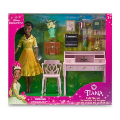 Ensemble poup&eacute;e Tiana classique, La Princesse et la Grenouille, 29&nbsp;cm