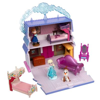 Coffret de mini figurines Ch&acirc;teau d'Arendelle d'Anna et Elsa Once Upon a Story, La Reine des Neiges
