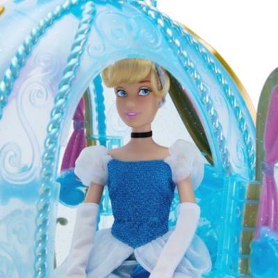 Cinderella Doll, Horse and Light-Up Carriage Deluxe Gift Set - 30cm