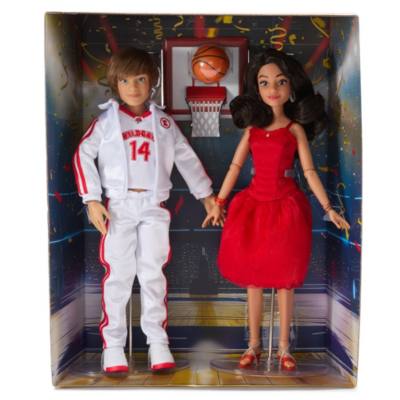 Ensemble de poup&eacute;es Troy Bolton et Gabriella Montez collector en &eacute;dition limit&eacute;e, 20e&nbsp;anniversaire de High School Musical, 28&nbsp;cm