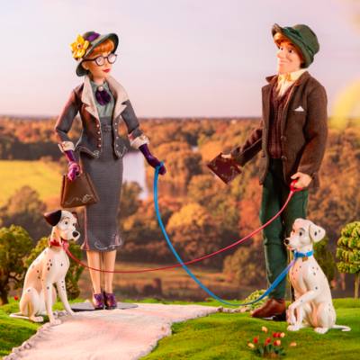 Set di bambole in Edizione Limitata Rudy e Anita per il 65&ordm; anniversario de La carica dei 101, D23: The Ultimate Disney Fan Event, 29 cm
