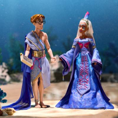Set di bambole in Edizione Limitata di Milo Thatch e della Principessa Kida per il 25&ordm; anniversario di Atlantis - L'impero perduto, D23: The Ultimate Disney Fan Event, 29 cm