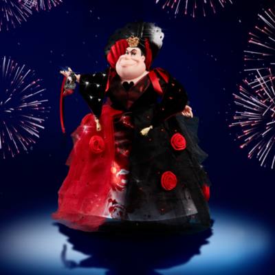 Queen of Hearts Disney Designer Collection Midnight Masquerade Series Fashionably Late Limited Edition Doll, Alice in Wonderland