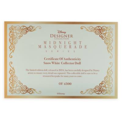 Snow White Disney Designer Collection Midnight Masquerade Series Fashionably Late Limited Edition Doll, Snow White and the Seven Dwarfs