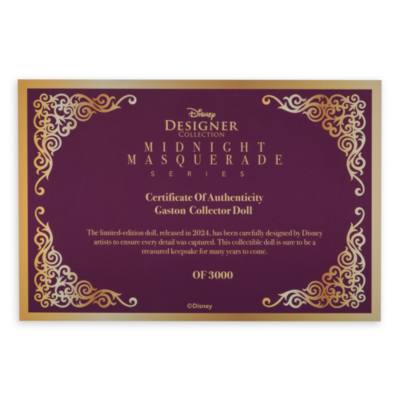 Gaston Disney Designer Collection Midnight Masquerade Series Fashionably Late Limited Edition Doll, Beauty and the Beast