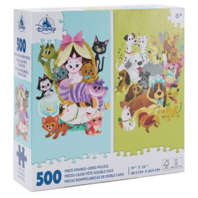 Disney Cats and Dogs Double-Sided 500 Piece Puzzle