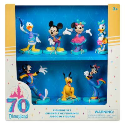 Coffret de figurines Mickey Mouse et ses amis, 70e&nbsp;anniversairede Disneyland 