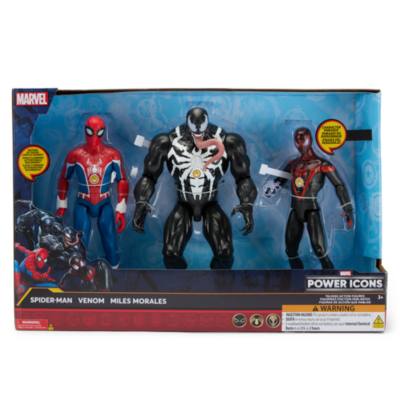 Spider-Man, Miles Morales & Venom Talking Action Figure Set