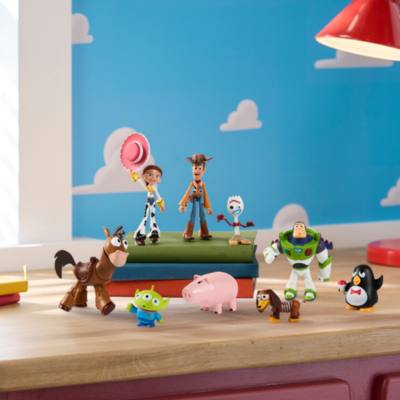 Set figuras ba&uacute;l juguetes Andy, Toy Story