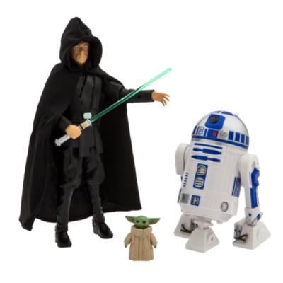 Luke Skywalker, R2-D2 und Grogu - Star Wars Power Force Kollektion - Sprechende Actionfigur