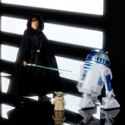 Luke Skywalker, R2-D2 und Grogu - Star Wars Power Force Kollektion - Sprechende Actionfigur