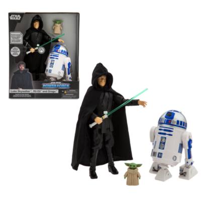 Luke Skywalker, R2-D2 and Grogu Talking Action Figure, Star Wars Power Force