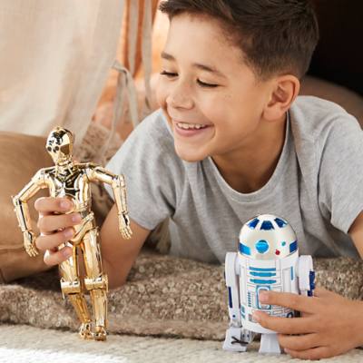 R2-D2 and C-3PO Action Figures with Lights and Sounds, Star Wars