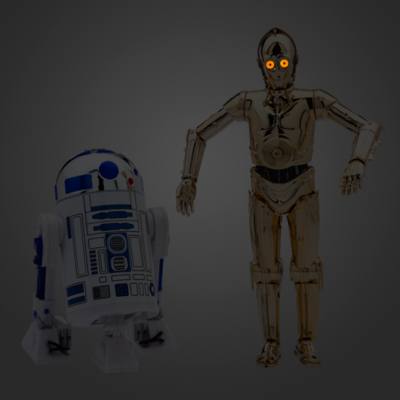 R2-D2 and C-3PO Action Figures with Lights and Sounds, Star Wars
