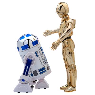 R2-D2 and C-3PO Action Figures with Lights and Sounds, Star Wars