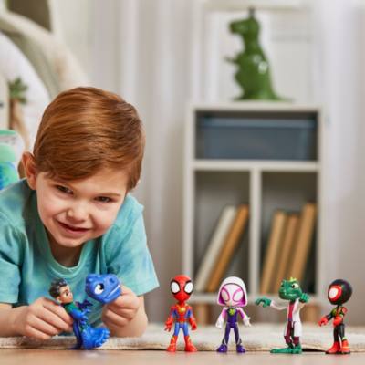 Hasbro Marvel Coffret de figurines h&eacute;ros dinos et l&eacute;zard Dino-Webs, Spidey et ses amis extraordinaires